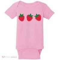 Strawberry Lover Summer Baby Bodysuit thumb 0