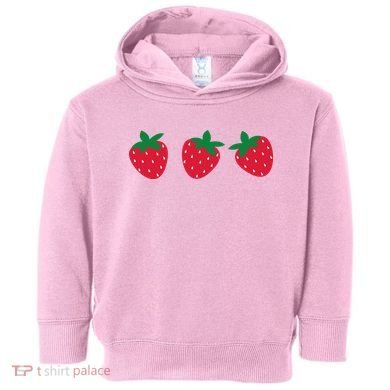 Strawberry Lover Summer Toddler Hoodie