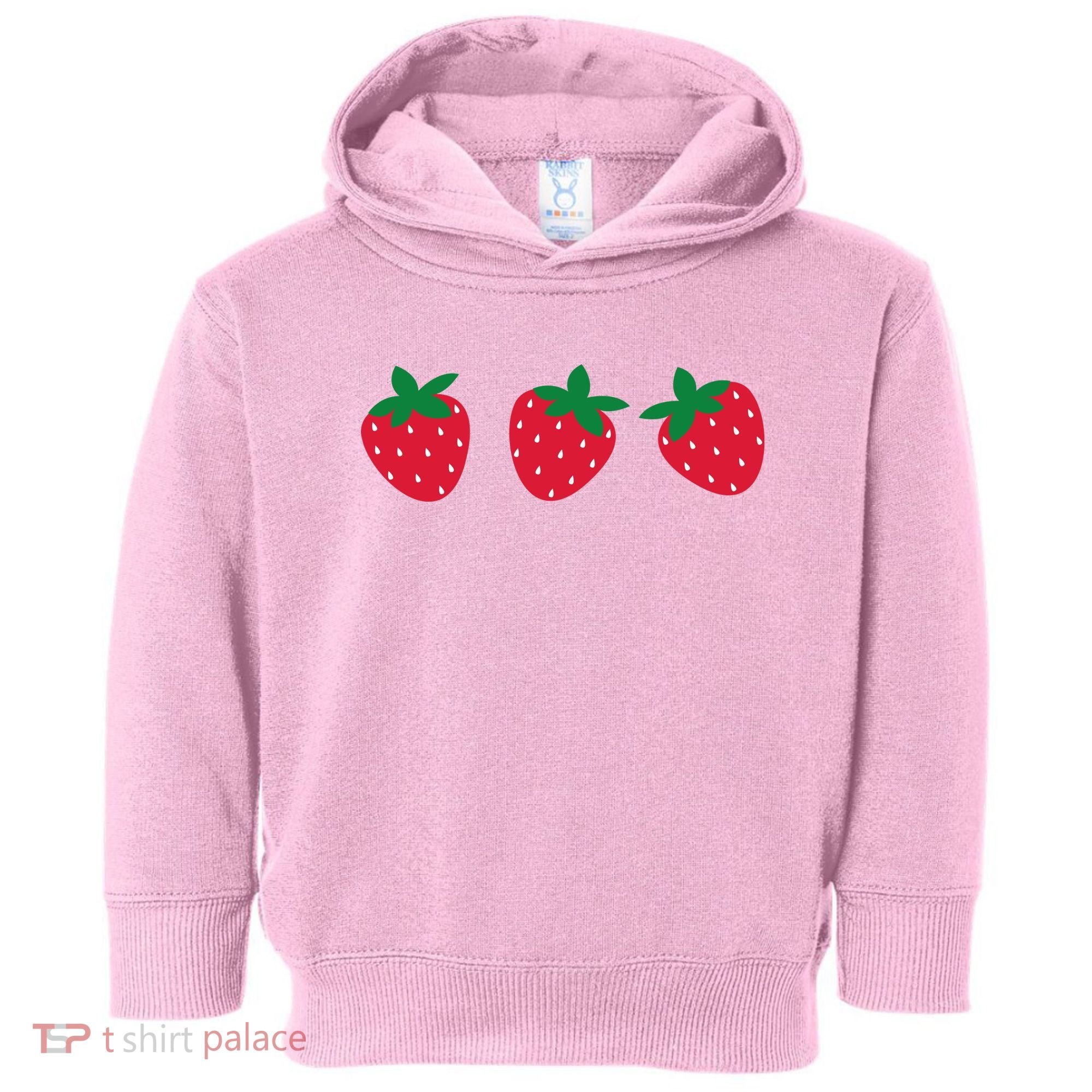 Strawberry Lover Summer Toddler Hoodie