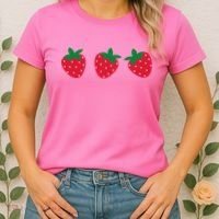 Strawberry Lover Summer Women's T-Shirt thumb 2