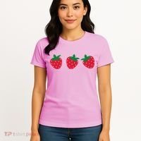 Strawberry Lover Summer Women's T-Shirt thumb 4