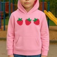 Strawberry Lover Summer Kids Hoodie thumb 2