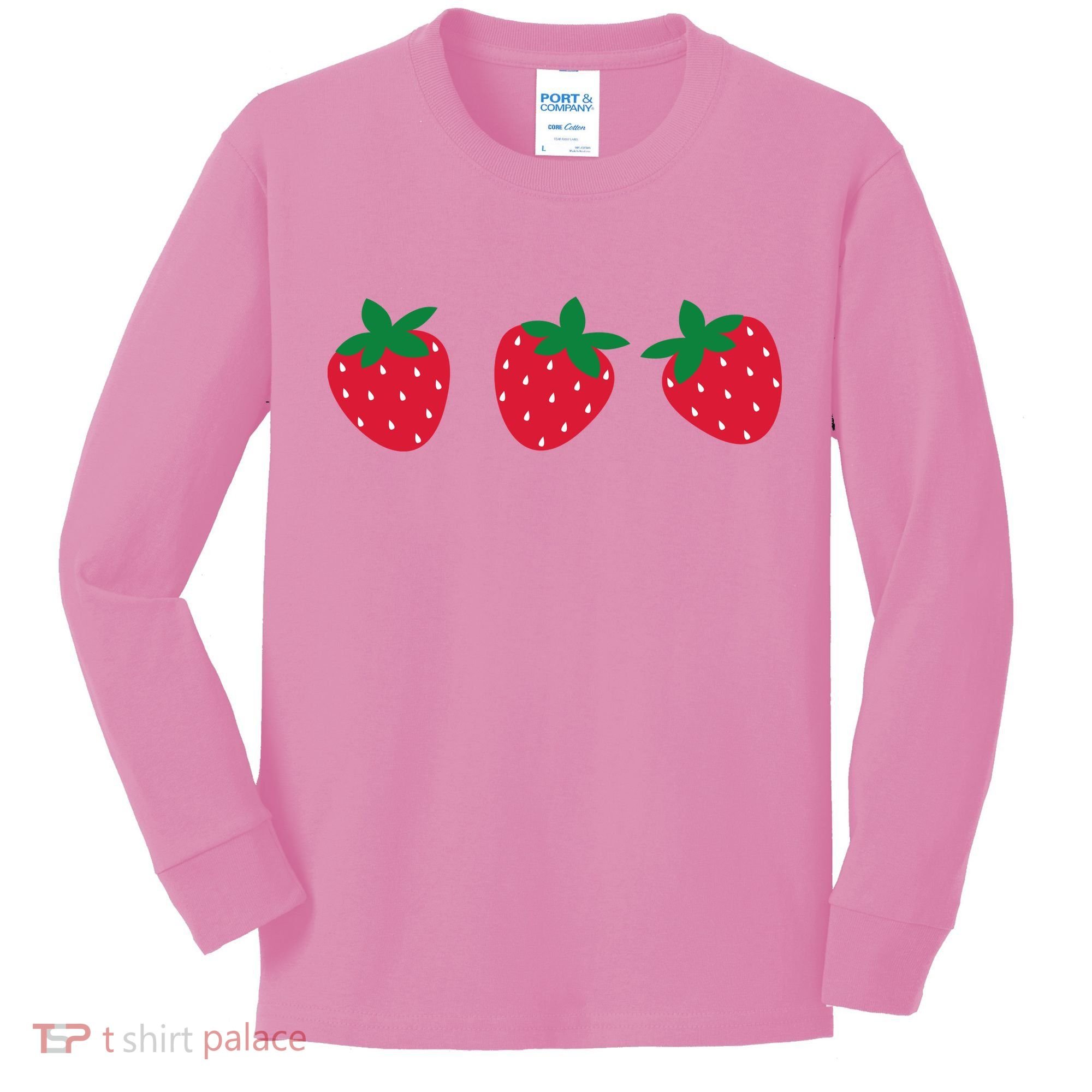 Strawberry Lover Summer Kids Long Sleeve Shirt
