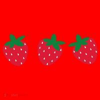 Strawberry Lover Summer Santa Hat thumb 1