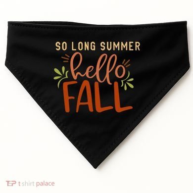 So Long Summer Hello Fall USA-Made Doggie Bandana