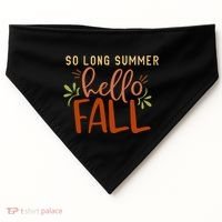 So Long Summer Hello Fall USA-Made Doggie Bandana thumb 0