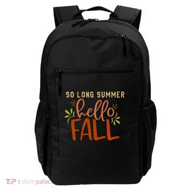 So Long Summer Hello Fall Backpack