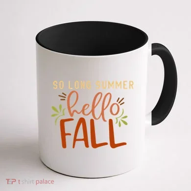 So Long Summer Hello Fall Coffee Mug back