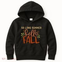So Long Summer Hello Fall Kids Hoodie thumb 0