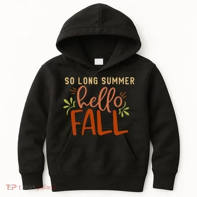 So Long Summer Hello Fall Kids Hoodie