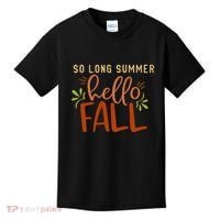 So Long Summer Hello Fall Kids T-Shirt thumb 0