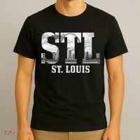 St. Louis STL Skyline Pride Missouri Vintage T-Shirt thumb 3