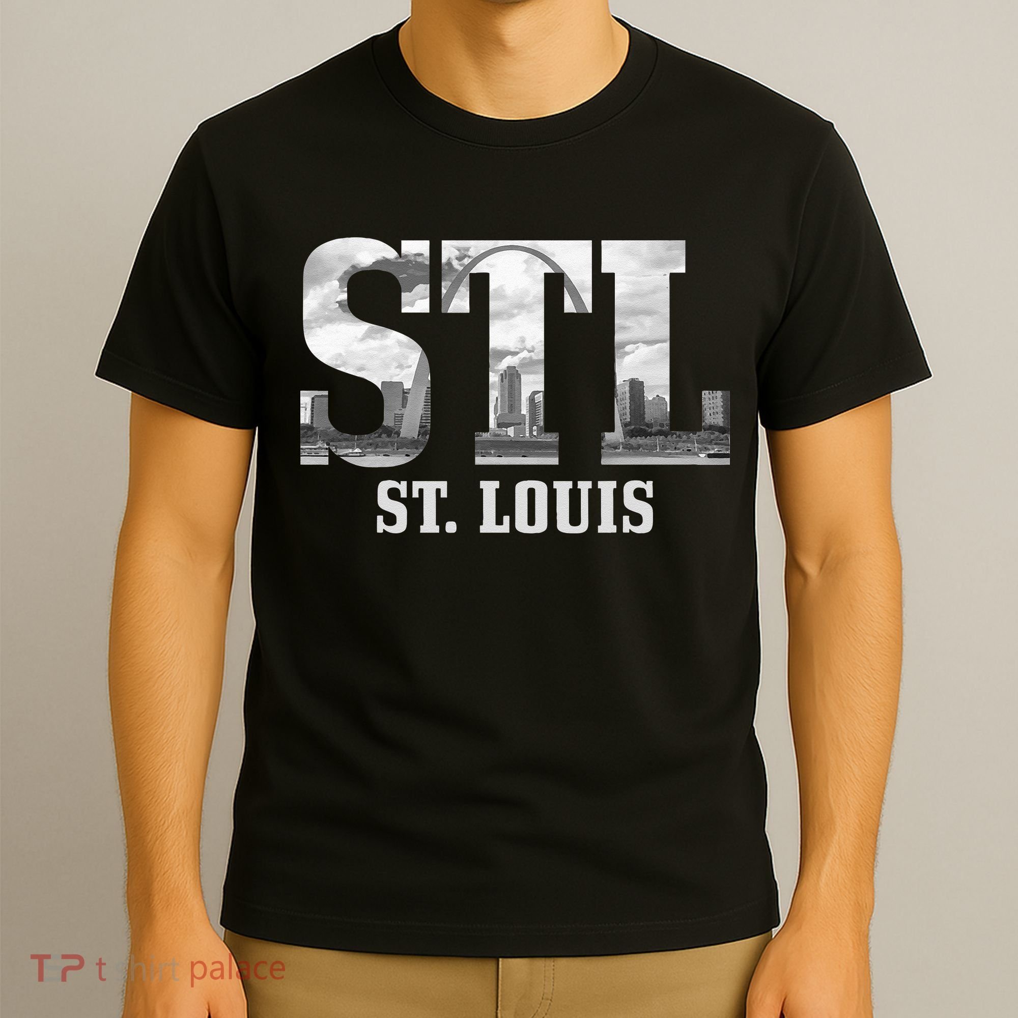 St. Louis STL Skyline Pride Missouri Vintage T-Shirt