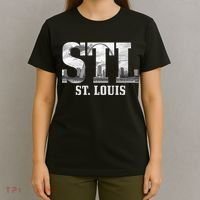 St. Louis STL Skyline Pride Missouri Vintage T-Shirt thumb 4