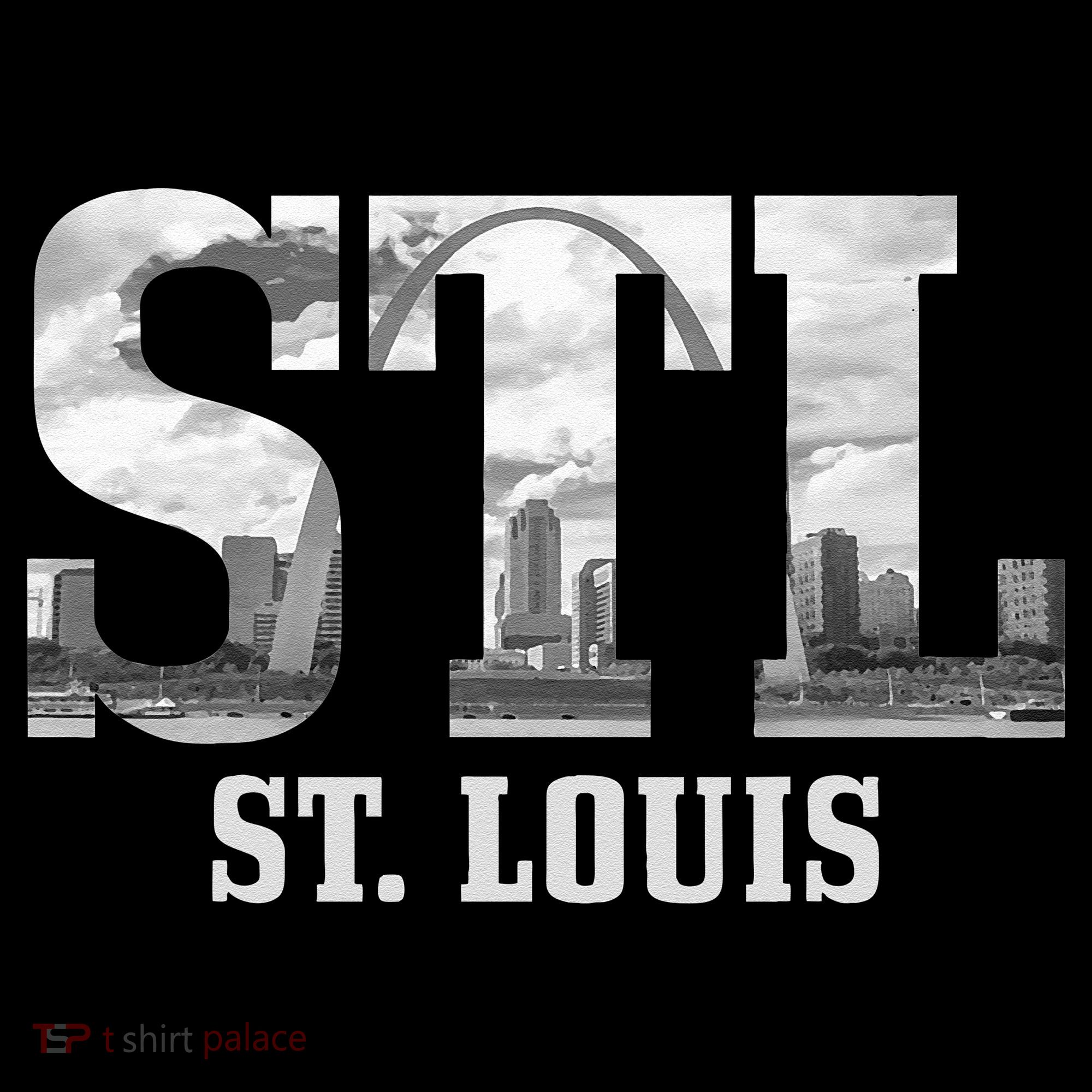 St. Louis STL Skyline Pride Missouri Vintage T-Shirt