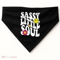 Sassy Little Soul Groovy Retro Cute USA-Made Doggie Bandana thumb 0