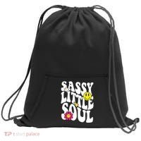 Sassy Little Soul Groovy Retro Cute Sweatshirt Cinch Pack Bag thumb 0