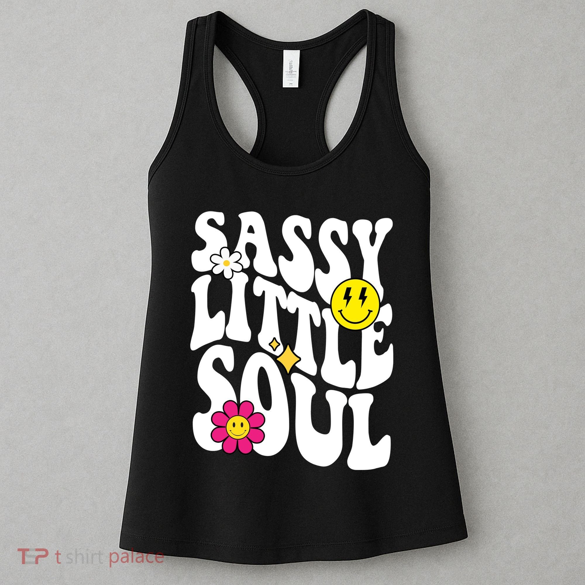 Sassy Little Soul Groovy Retro Cute Women's Tank Top