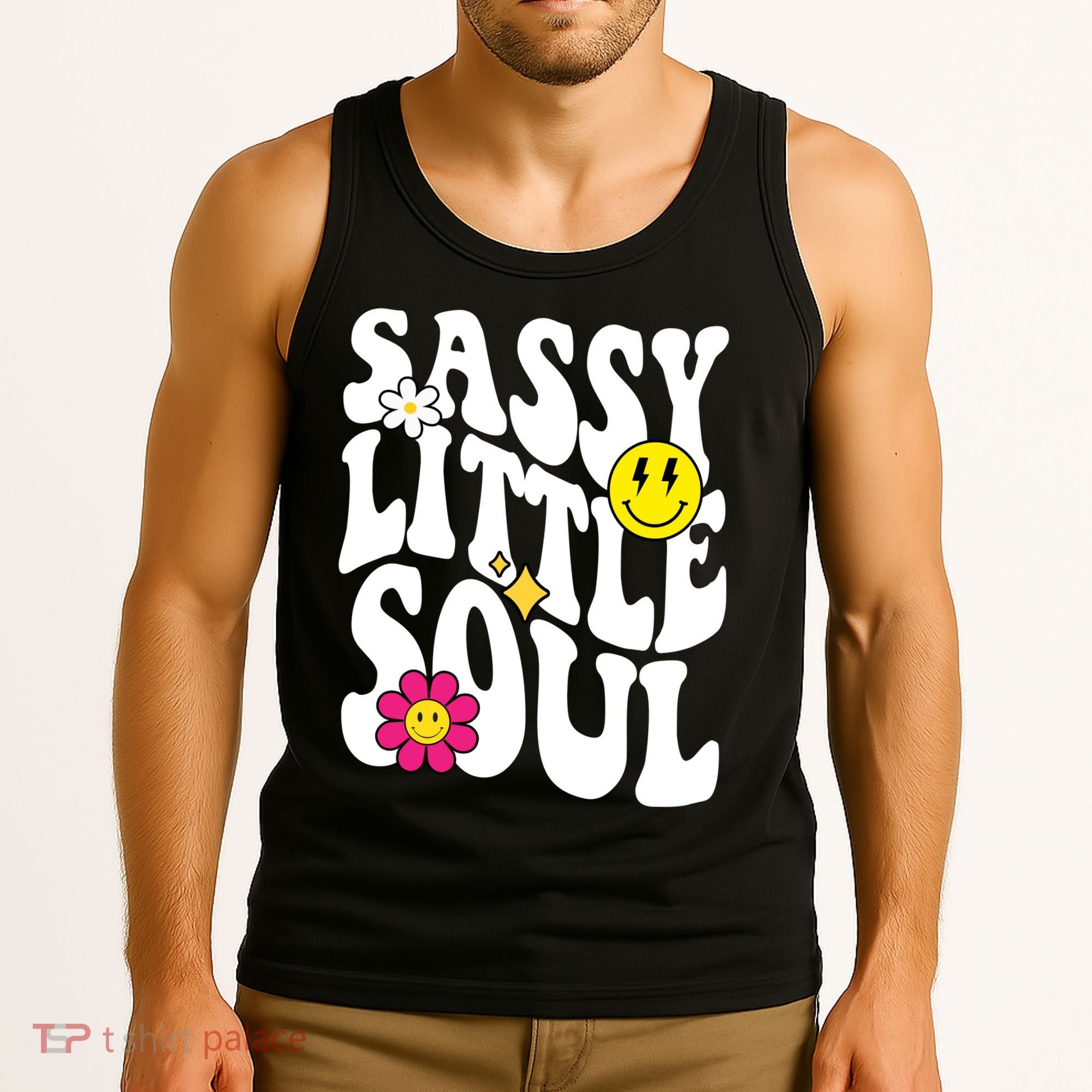 Sassy Little Soul Groovy Retro Cute Tank Top