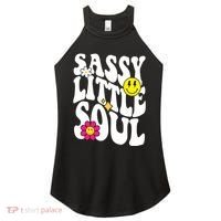 Sassy Little Soul Groovy Retro Cute Women's Perfect Tri Rocker Tank thumb 0