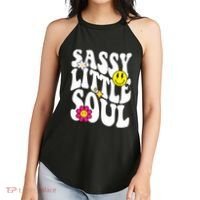 Sassy Little Soul Groovy Retro Cute Women's Perfect Tri Rocker Tank thumb 2