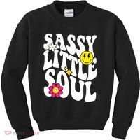 Sassy Little Soul Groovy Retro Cute Kids Sweatshirt thumb 0