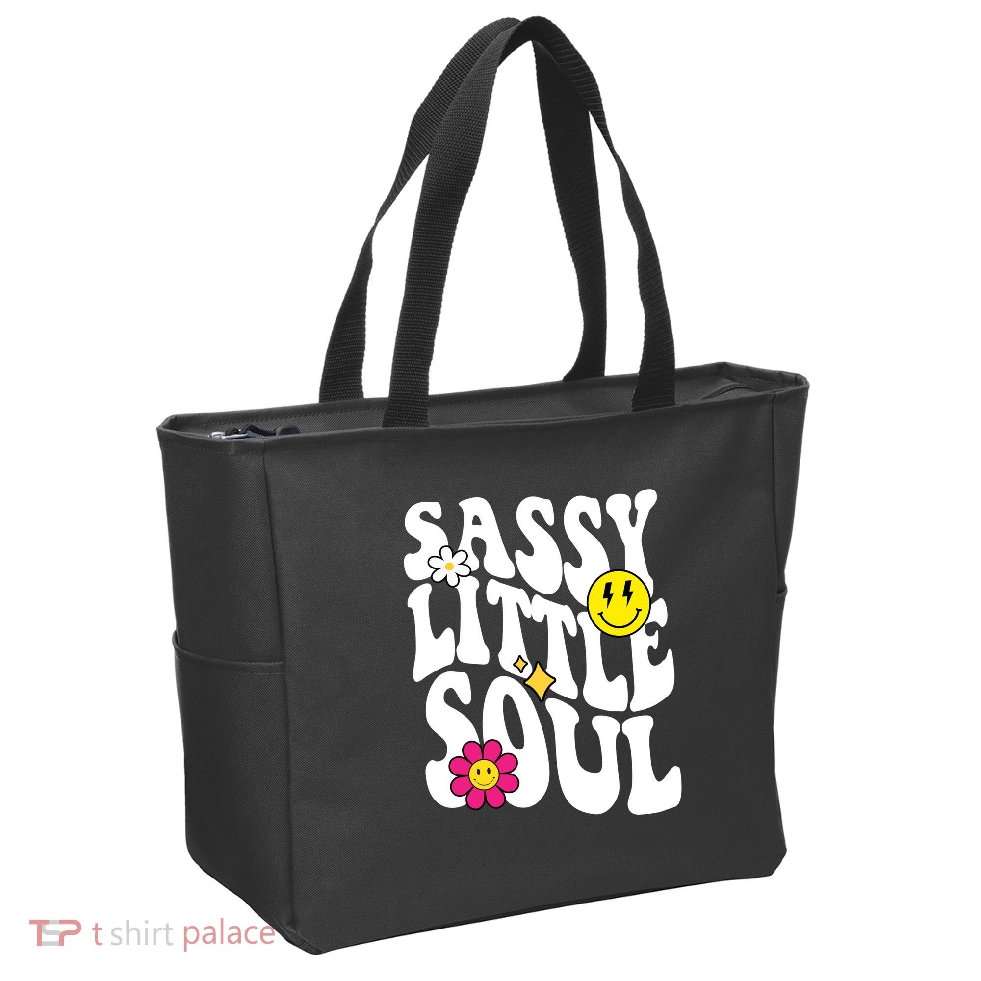 Sassy Little Soul Groovy Retro Cute Tote Bag