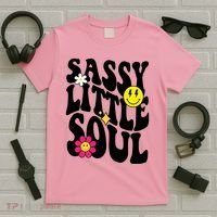 Sassy Little Soul Groovy Retro Cute T-Shirt thumb 5