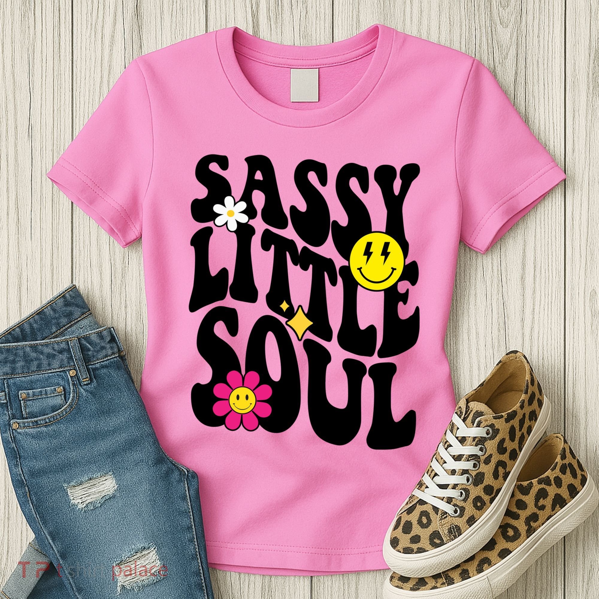 Sassy Little Soul Groovy Retro Cute Women's T-Shirt