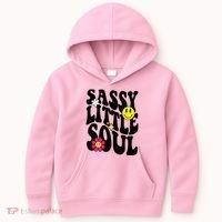 Sassy Little Soul Groovy Retro Cute Kids Hoodie thumb 0