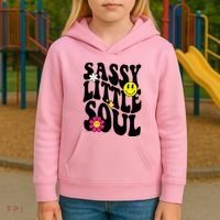 Sassy Little Soul Groovy Retro Cute Kids Hoodie thumb 3