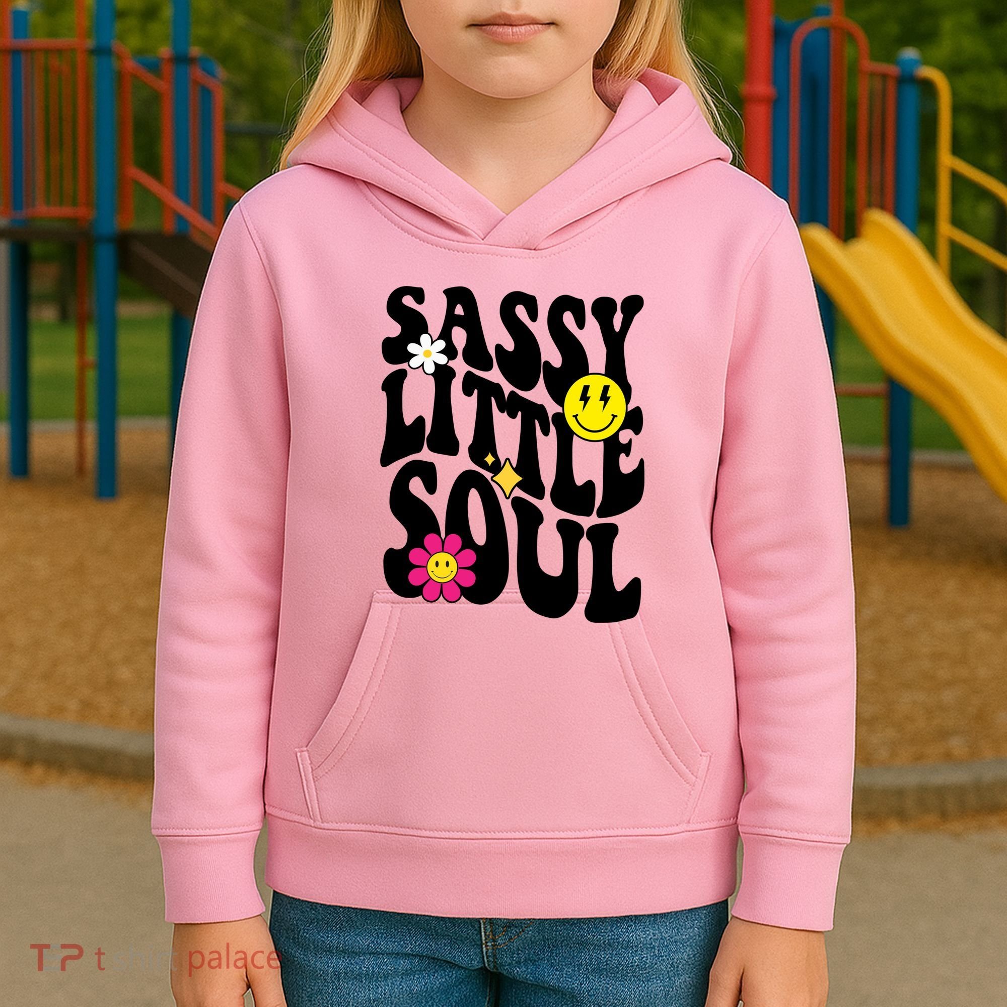 Sassy Little Soul Groovy Retro Cute Kids Hoodie