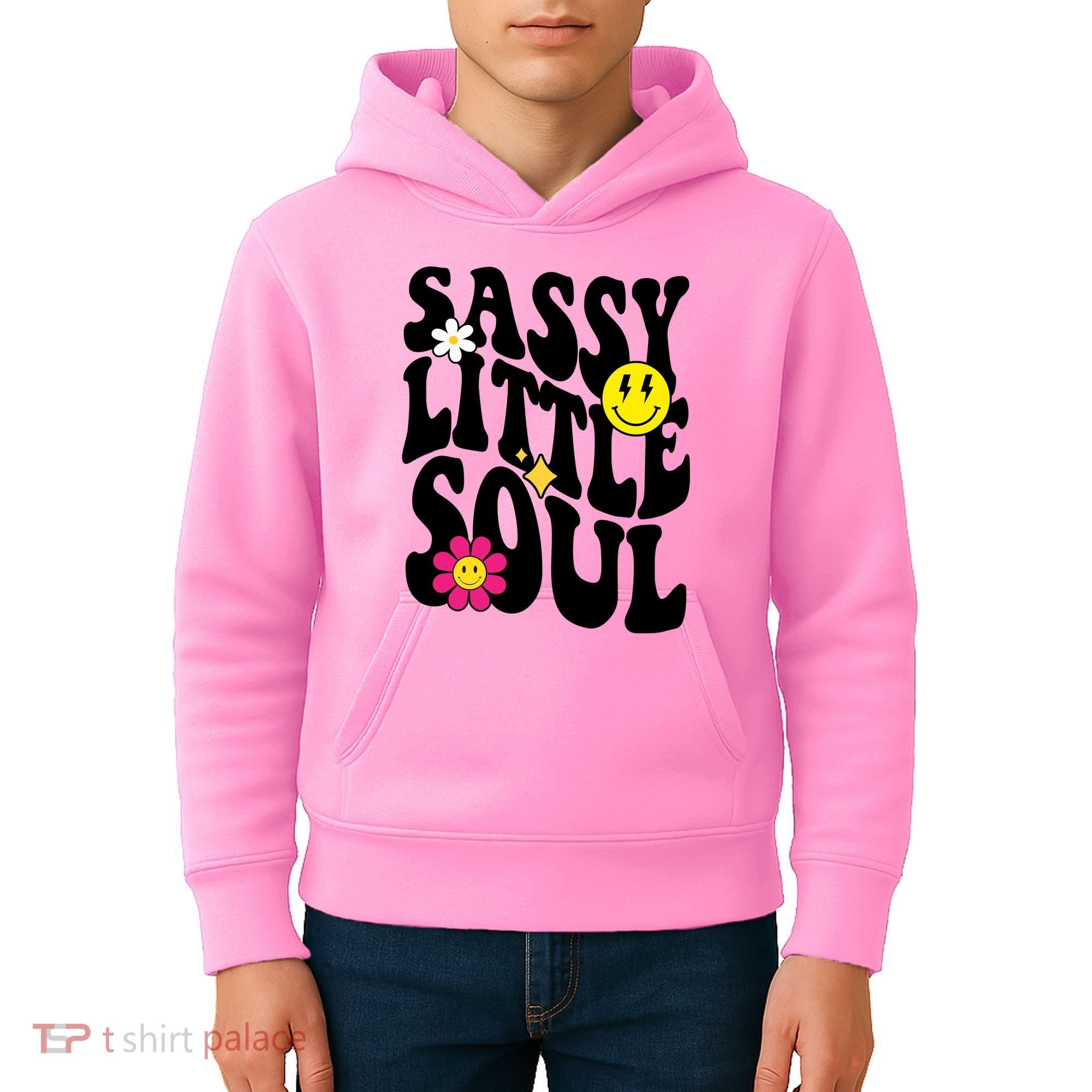 Sassy Little Soul Groovy Retro Cute Kids Hoodie