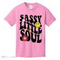 Sassy Little Soul Groovy Retro Cute Kids T-Shirt thumb 0
