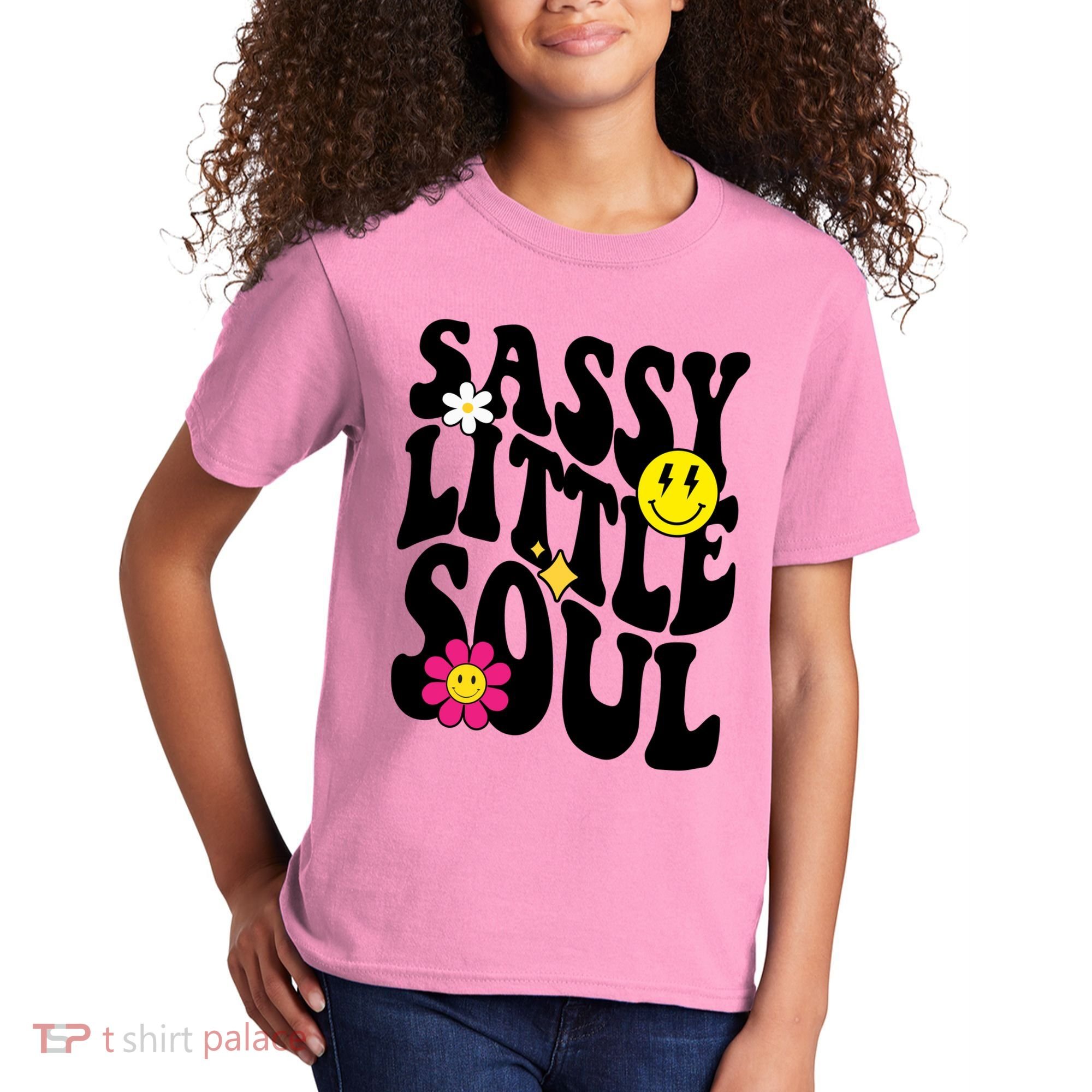 Sassy Little Soul Groovy Retro Cute Kids T-Shirt