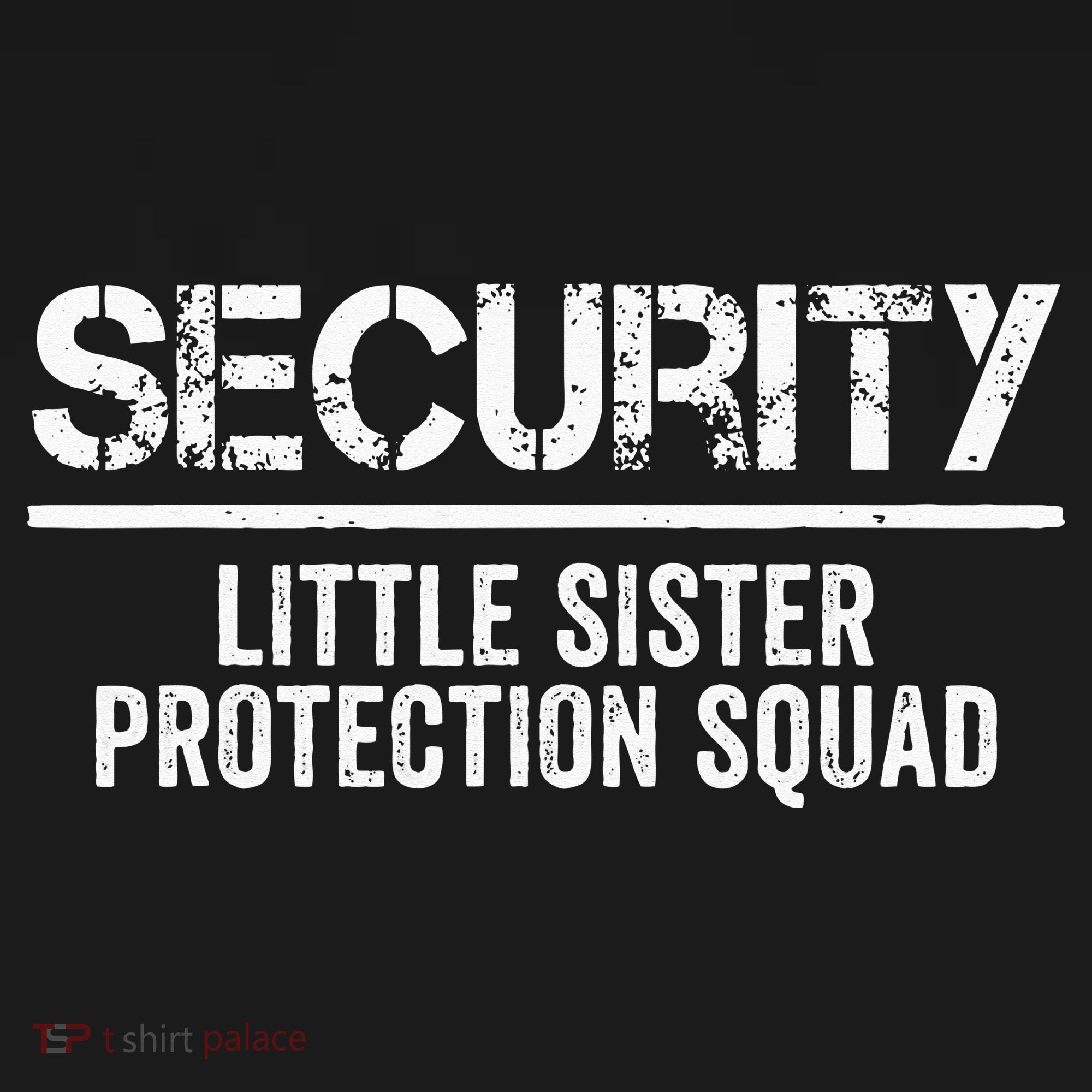 Security Little Sister Protection Squad Big Brother Birthday Mousepad