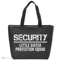 Security Little Sister Protection Squad Big Brother Birthday Tote Bag thumb 0