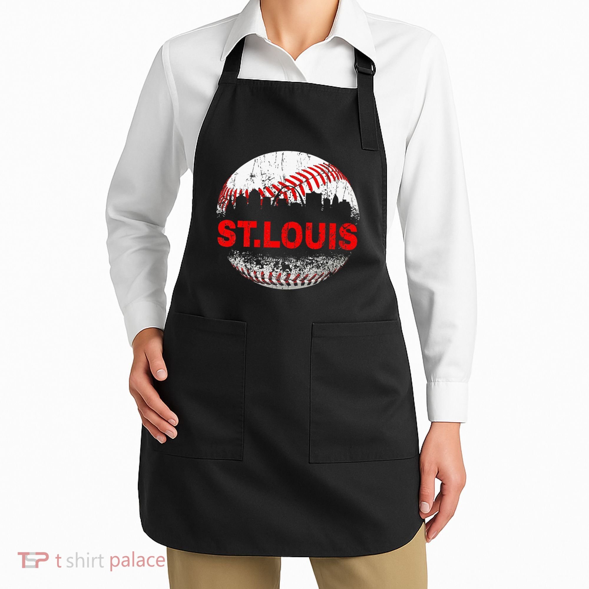 St. Louis Souvenir Baseball City Downtown I Love St. Louis Apron