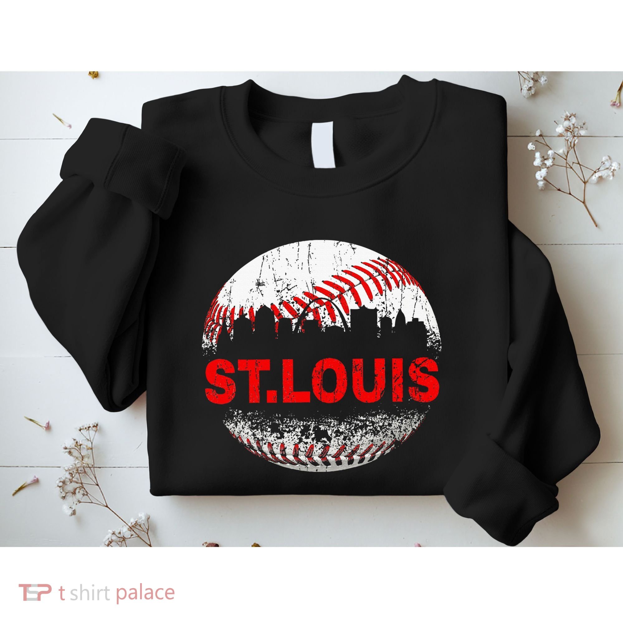 St. Louis Souvenir Baseball City Downtown I Love St. Louis Sweatshirt