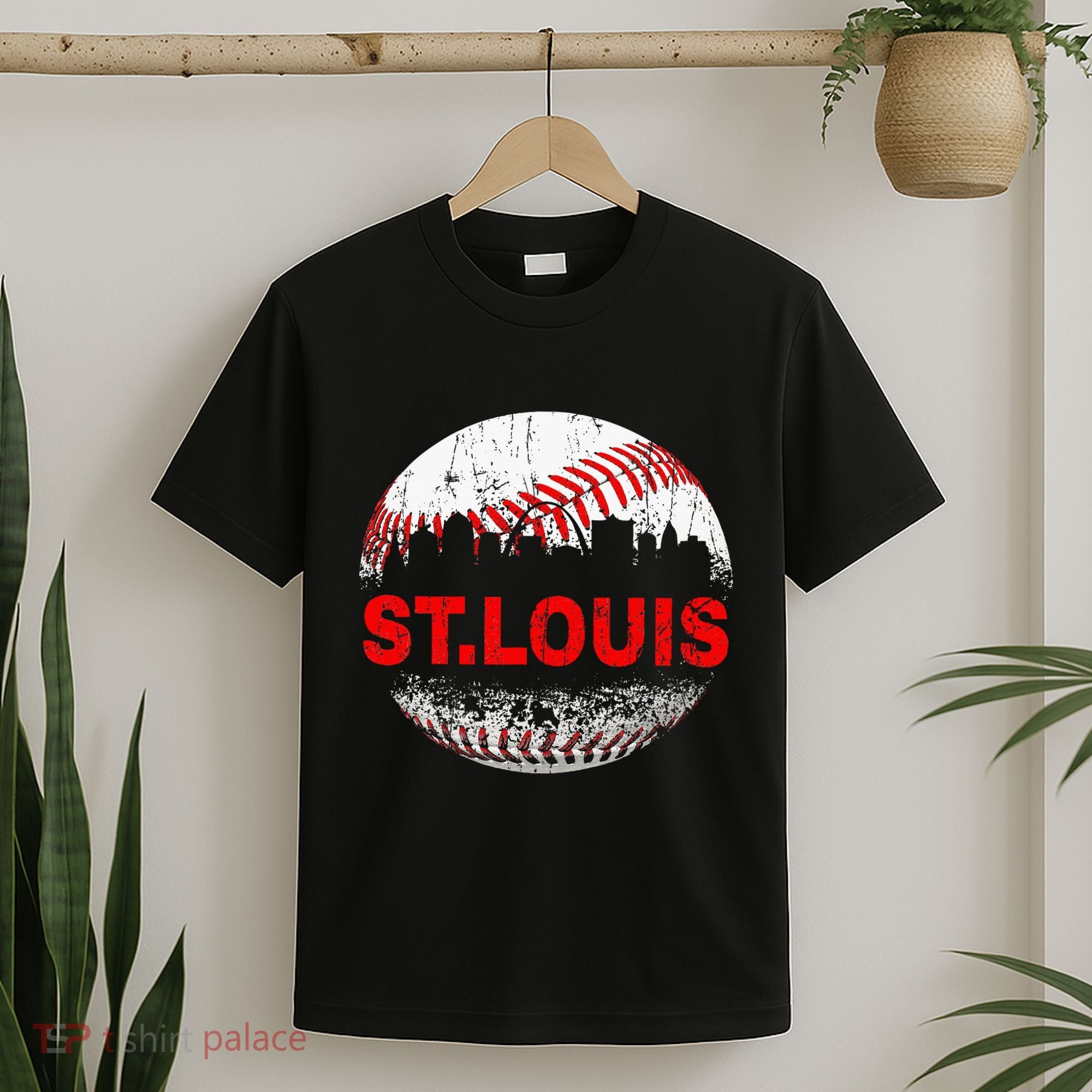 St. Louis Souvenir Baseball City Downtown I Love St. Louis T-Shirt