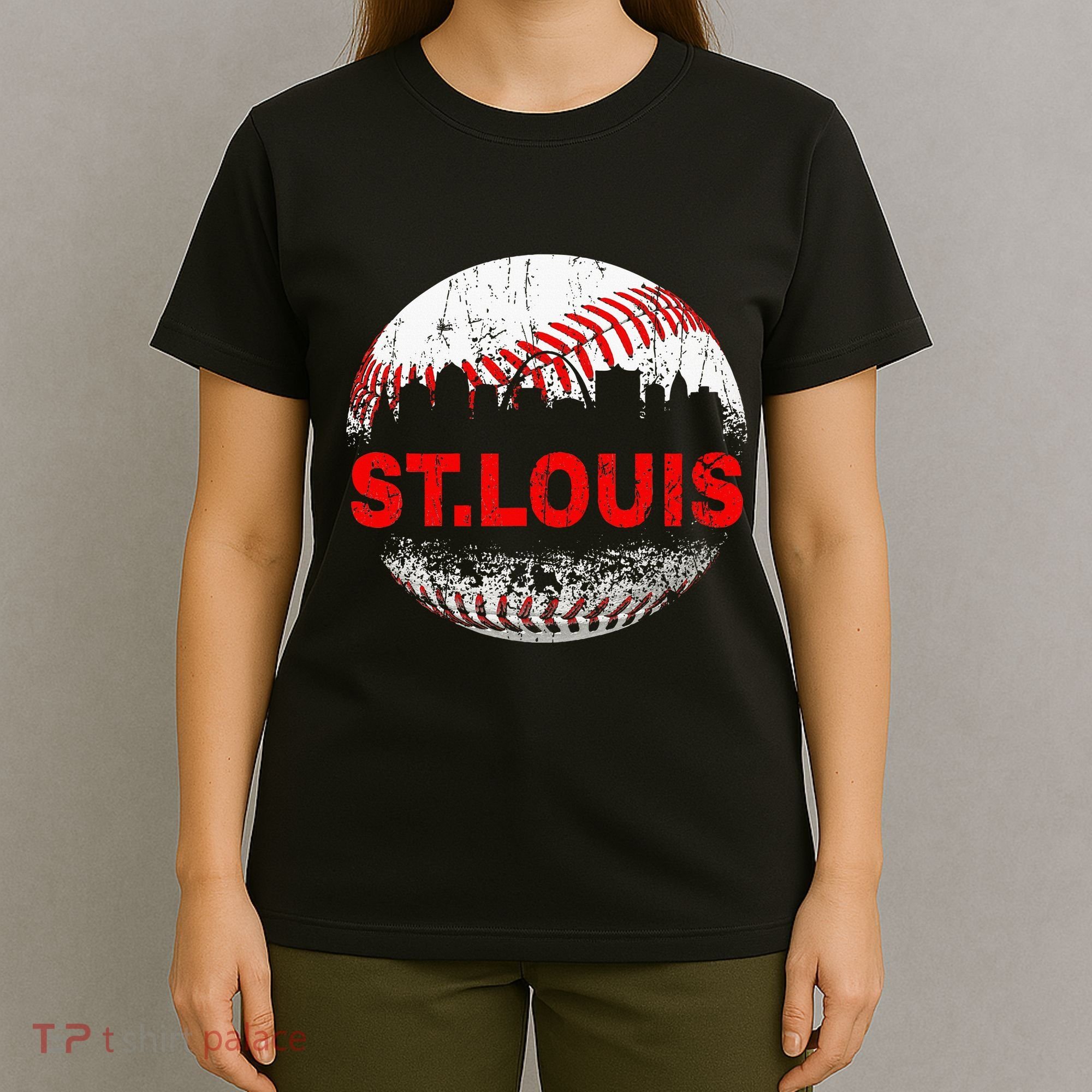 St. Louis Souvenir Baseball City Downtown I Love St. Louis T-Shirt