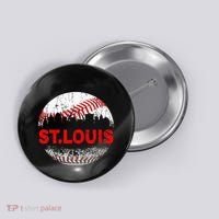 St. Louis Souvenir Baseball City Downtown I Love St. Louis Button thumb 0