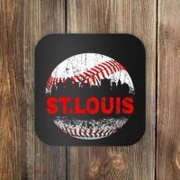 St. Louis Souvenir Baseball City Downtown I Love St. Louis Coaster thumb 0