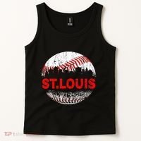 St. Louis Souvenir Baseball City Downtown I Love St. Louis Tank Top thumb 2