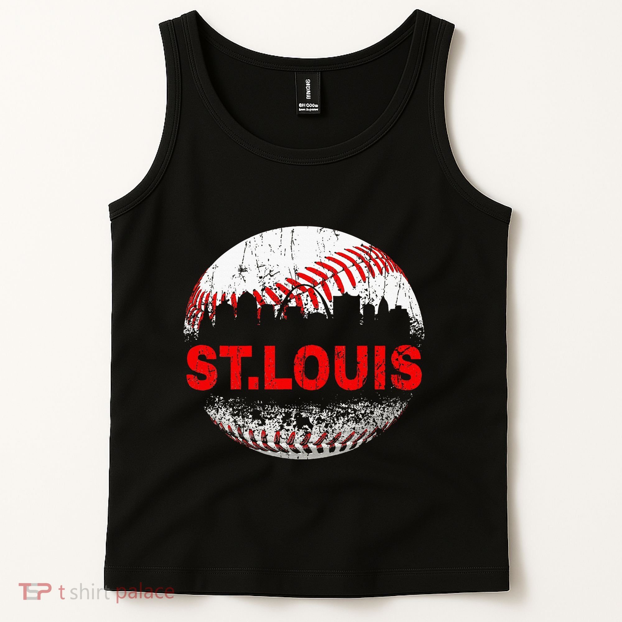 St. Louis Souvenir Baseball City Downtown I Love St. Louis Tank Top