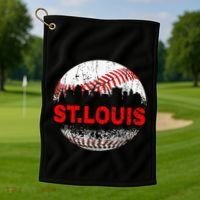 St. Louis Souvenir Baseball City Downtown I Love St. Louis Golf Towel thumb 1