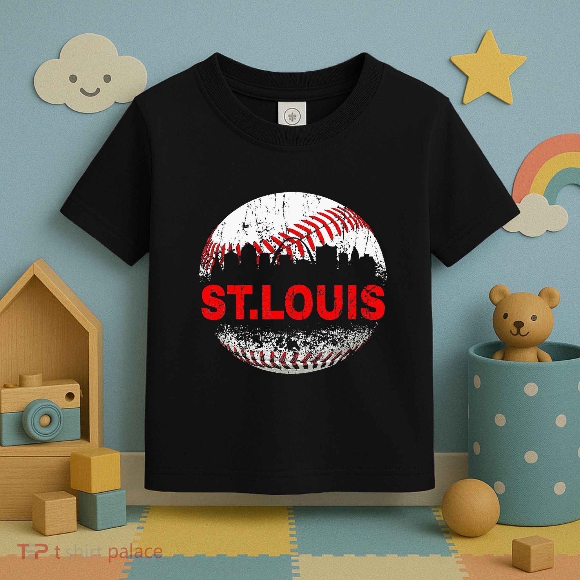 St. Louis Souvenir Baseball City Downtown I Love St. Louis Toddler T-Shirt