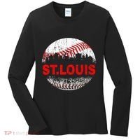 St. Louis Souvenir Baseball City Downtown I Love St. Louis Women's Long Sleeve Shirt thumb 0