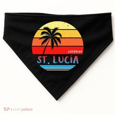 St Lucia USA-Made Doggie Bandana