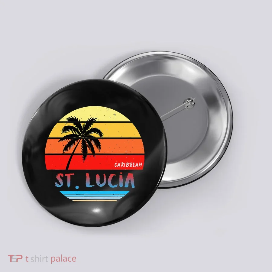 St Lucia Button